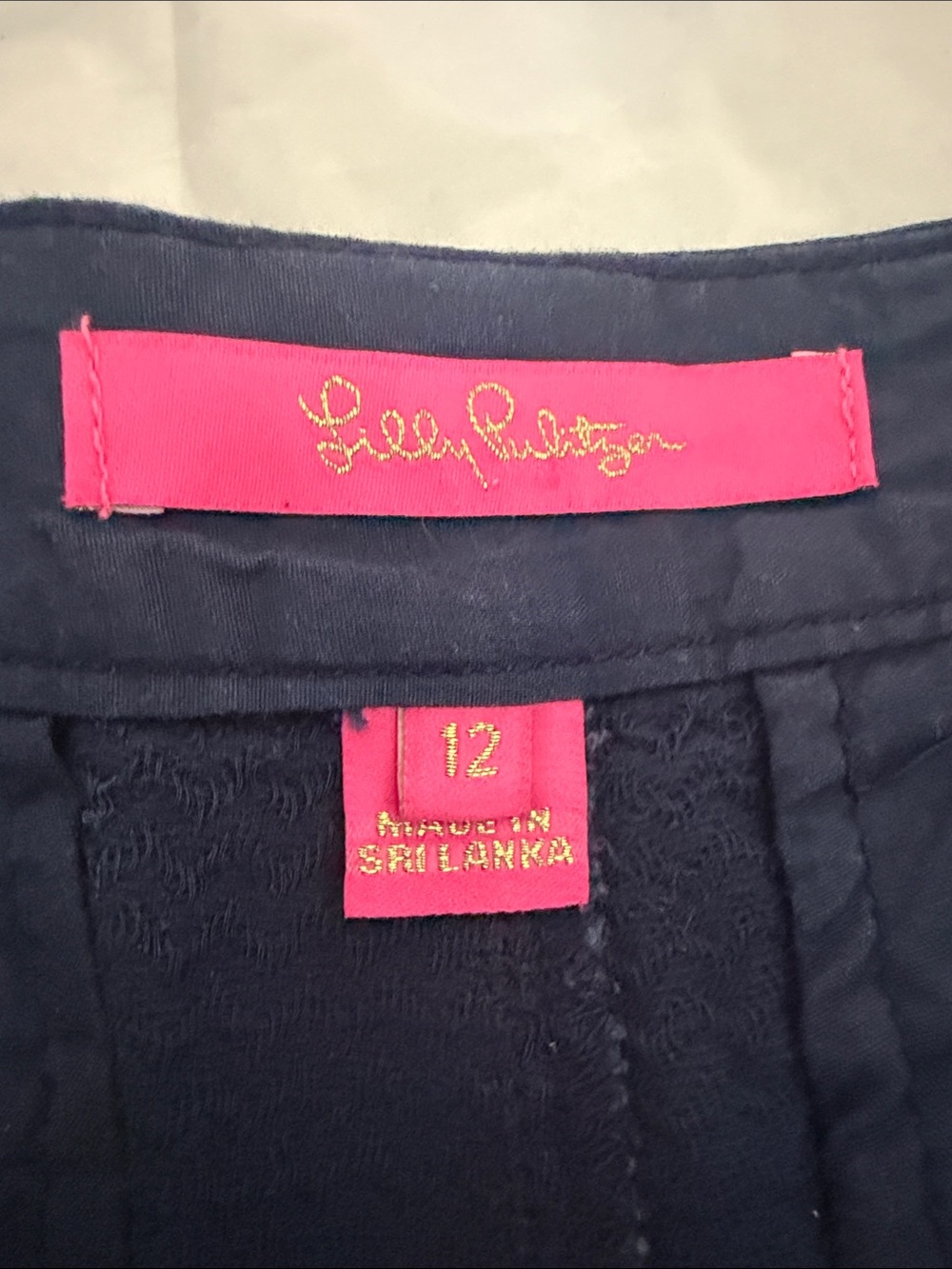 Lilly Pulitzer Buttercup Shorts in Navy Blue - Picture 5 of 5